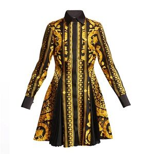 VERSACE Barocco Silk Twill Dress (NEW w/ TAGS)